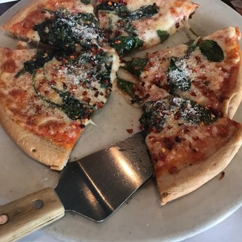 Pizza Heaven - Spinach on a wheat mini. - Pizza Near Me - Davie, Florida Pizza Heaven - Spinach on a wheat mini. - Pizza Near Me - Davie, Florida