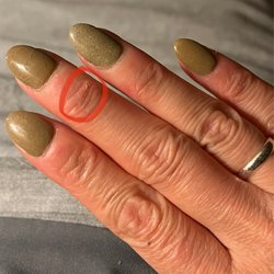 LV Nails & Spa - Buffed knuckles