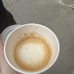 Half filled cup