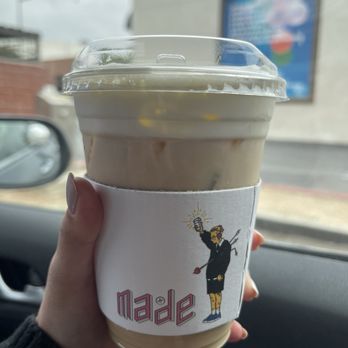 Made Coffee - Strawberry Latte with Cold Foam - Coffee & Tea Near Me - Fullerton, California