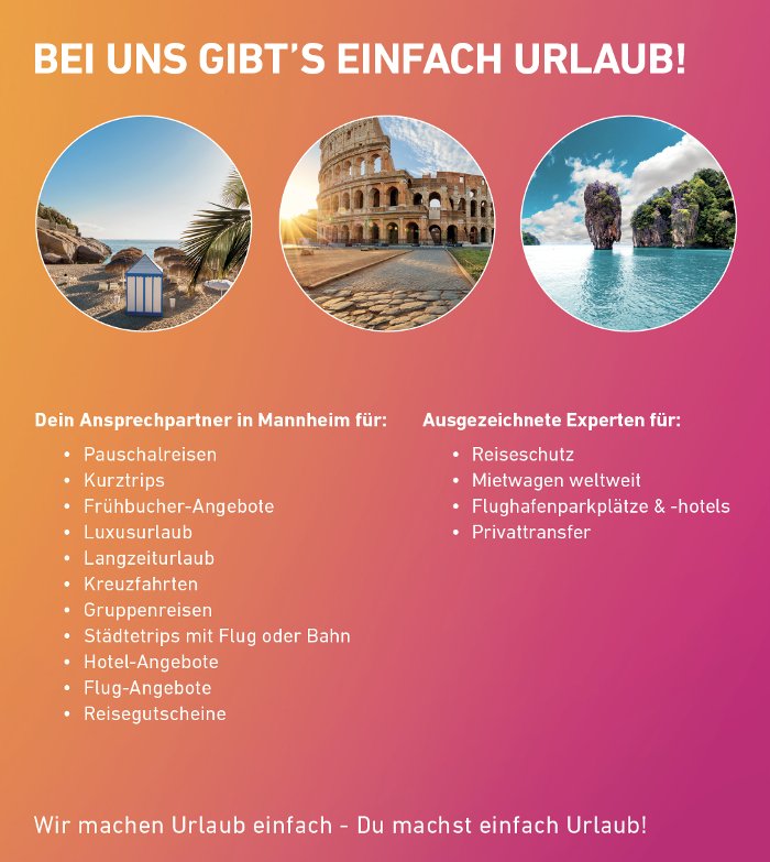 L Tur Reise Shop Travel Agents P4 7 Mannheim Baden