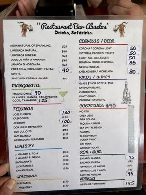 Menu photo 3 Los Abuelos Isla Mujeres, ROO
