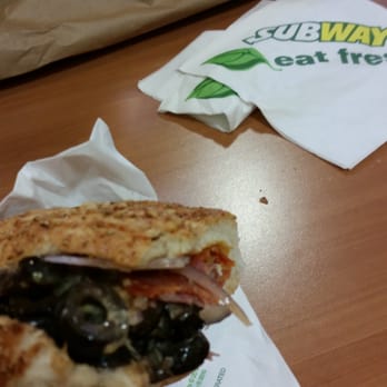 Subway - a half eaten sandwich on a table - Sandwiches Near Me - San Francisco, California Subway - a half eaten sandwich on a table - Sandwiches Near Me - San Francisco, California