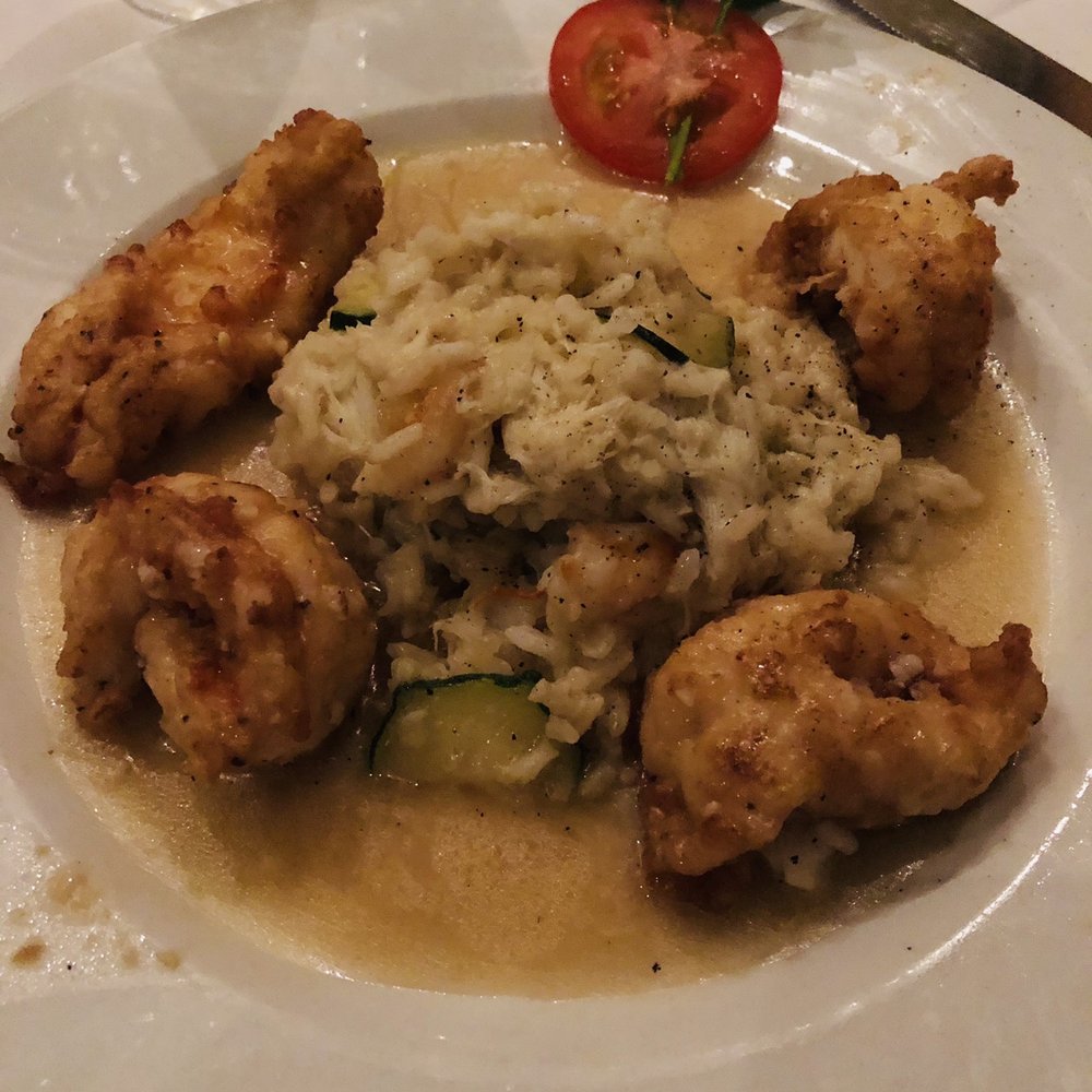 Il Gabbiano - Langoustine and risotto entree - Italian Near Me - Miami, Florida Il Gabbiano - Langoustine and risotto entree - Italian Near Me - Miami, Florida