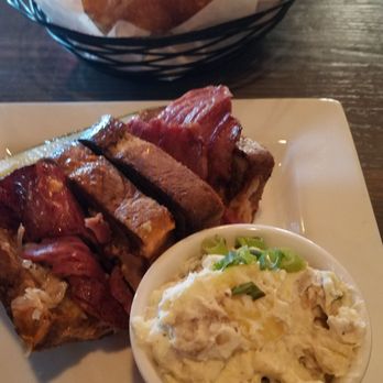 Clancy's Irish Pub - Fish & chips up top, Reuben & potato salad on the bottom - Irish Near Me - Wheat Ridge, Colorado