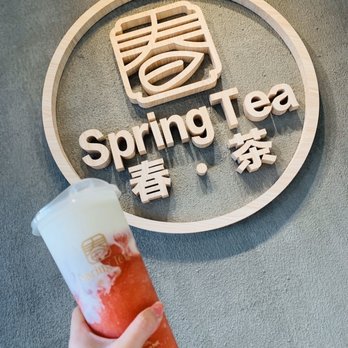Spring Tea - Fresh Strawberry Foam ( use real strawberries ) - Bubble Tea Near Me - Orlando, Florida Spring Tea - Fresh Strawberry Foam ( use real strawberries ) - Bubble Tea Near Me - Orlando, Florida