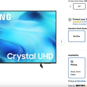 Best Buy - Honolulu - Samsung 43" TV - Electronics Near Me - Honolulu, Hawaii