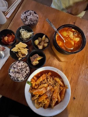 Korean Bamboo teriyaki & bunsik by null