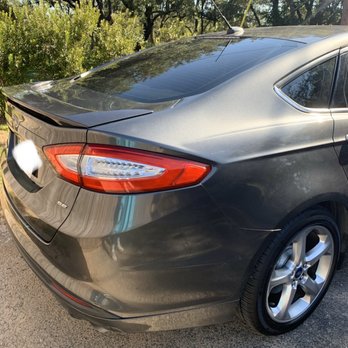 Caliber Collision - after - scrape from hit and run buffed and repainted - Body Shops Near Me - Dripping Springs, Texas