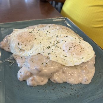 Era Cafe - Biscuits d gravy with eggs over easy - Breakfast & Brunch Near Me - Woodruff, Wisconsin