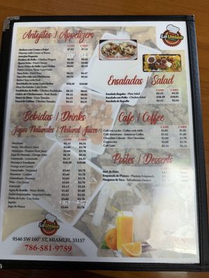 Menu photo 2 La Union Restaurant Miami, FL