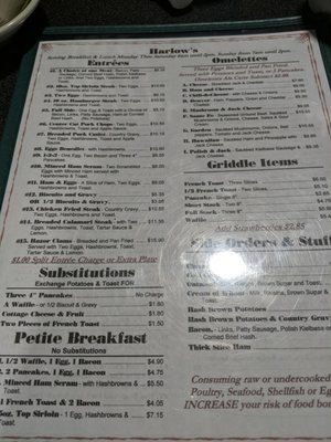 Menu photo 4 Harlow's Diner Rathdrum, ID