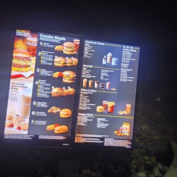 McDonald's - a menu for a fast food restaurant - Fast Food Near Me - Exton, Pennsylvania