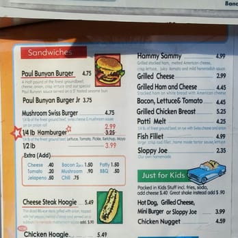 Chick Inn Drive In - Lft side - Chick Inn Menu 03.21.2015 - Burgers Near Me - Ypsilanti, Michigan