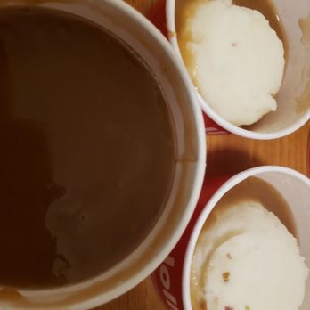 Jollibee - Mashed potatoes with gravy. Chicken orders come with free gravy - Fast Food Near Me - Mississauga, Alberta Jollibee - Mashed potatoes with gravy. Chicken orders come with free gravy - Fast Food Near Me - Mississauga, Alberta