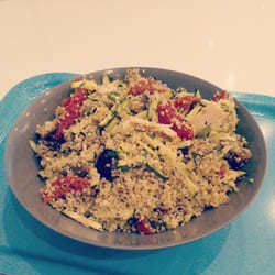 Mister Garden - Salade de quinoa avec aubergines, courgettes, tomates
