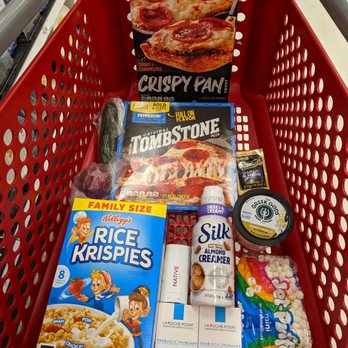 Target - Late Saturday night Target run. DiGiorno $9.59. Tombstone $4.99. Rice Krispies $4.39. Good Seasons $1.89. Greek Gods $4.39. Kraft $1.59. + - Department Stores Near Me - Durham, North Carolina Target - Late Saturday night Target run. DiGiorno $9.59. Tombstone $4.99. Rice Krispies $4.39. Good Seasons $1.89. Greek Gods $4.39. Kraft $1.59. + - Department Stores Near Me - Durham, North Carolina