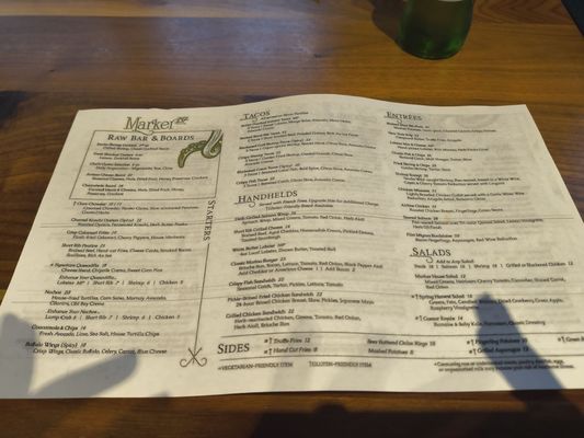 Menu photo 1 Marker 37 Chester, CT Menu photo 1 Marker 37 Chester, CT
