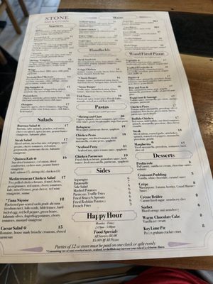 Menu photo 1 Stone Bar & Kitchen Columbus, OH Menu photo 1 Stone Bar & Kitchen Columbus, OH