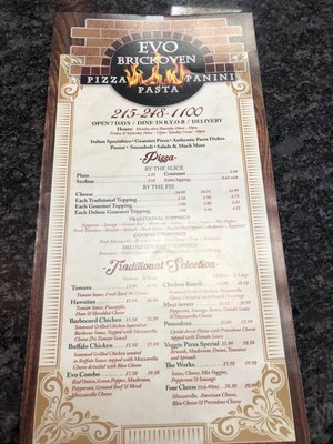 Menu photo 1 Evo Brickoven Pizza Philadelphia, PA Menu photo 1 Evo Brickoven Pizza Philadelphia, PA