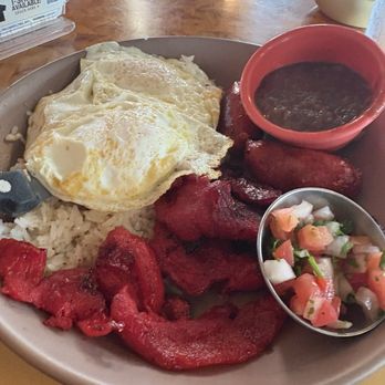 Uncle Mike's Place - Combo rice Tocino and longonisa. Champorado. - Breakfast & Brunch Near Me - Chicago, Illinois