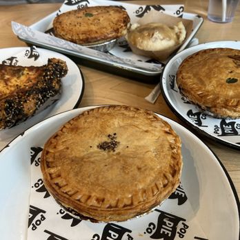 Pop Pie - (D) Classic Chicken Pot Pie (D) Ham, Bacon, Chive & Cheese Quiche - One Slice - Desserts Near Me - San Diego, California Pop Pie - (D) Classic Chicken Pot Pie (D) Ham, Bacon, Chive & Cheese Quiche - One Slice - Desserts Near Me - San Diego, California