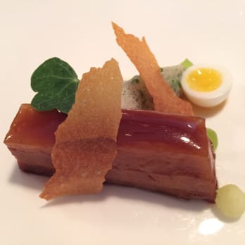 Amuse Restaurant - Pork belly and shrimp tartare - Asian Fusion Near Me - Dublin, D