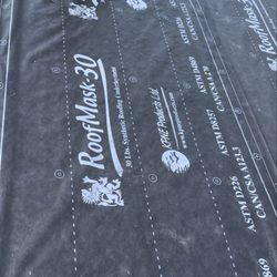Top choice property services - Re roofed a trailer home in brookswood.
Adding the protective film down to the new wood before adding the shingles.