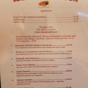 Zur Autobahn German Restaurant - Lunch Menu - German Near Me - Meridian, Texas Zur Autobahn German Restaurant - Lunch Menu - German Near Me - Meridian, Texas