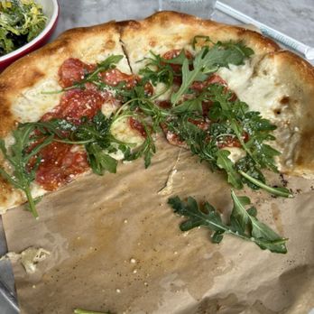 North Italia - Calabrese pizza or what's left of it :) - Italian Near Me - Brea, California