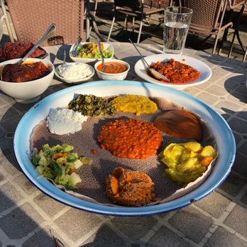 Meskel Ethiopian Restaurant - Veggie platter + shiro + assortment of meat dishes - Ethiopian Near Me - Seattle, Washington Meskel Ethiopian Restaurant - Veggie platter + shiro + assortment of meat dishes - Ethiopian Near Me - Seattle, Washington