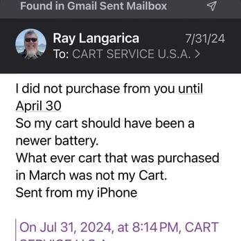 Cart Service USA - Upset about Cart and telling Jason - Golf Cart Dealers Near Me - Glendora, California Cart Service USA - Upset about Cart and telling Jason - Golf Cart Dealers Near Me - Glendora, California