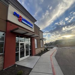 Eyeglass World - Entrance with Arizona sunset