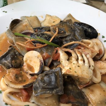 Casa Sofia - Lobster ravioli with seafood sauce - Italian Near Me - Playa del Carmen, ROO Casa Sofia - Lobster ravioli with seafood sauce - Italian Near Me - Playa del Carmen, ROO