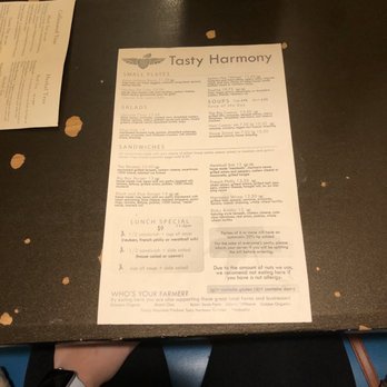 Tasty Harmony - Menu - Vegan Near Me - Fort Collins, Colorado