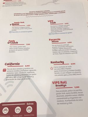 Menu photo 3 VIPS Madrid, M