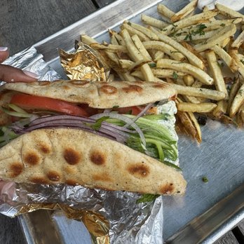 Brass Tacks - Chicken gyro - Coffee & Tea Near Me - Houston, Texas