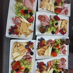 Fresh and delightful Meat and cheese plates.