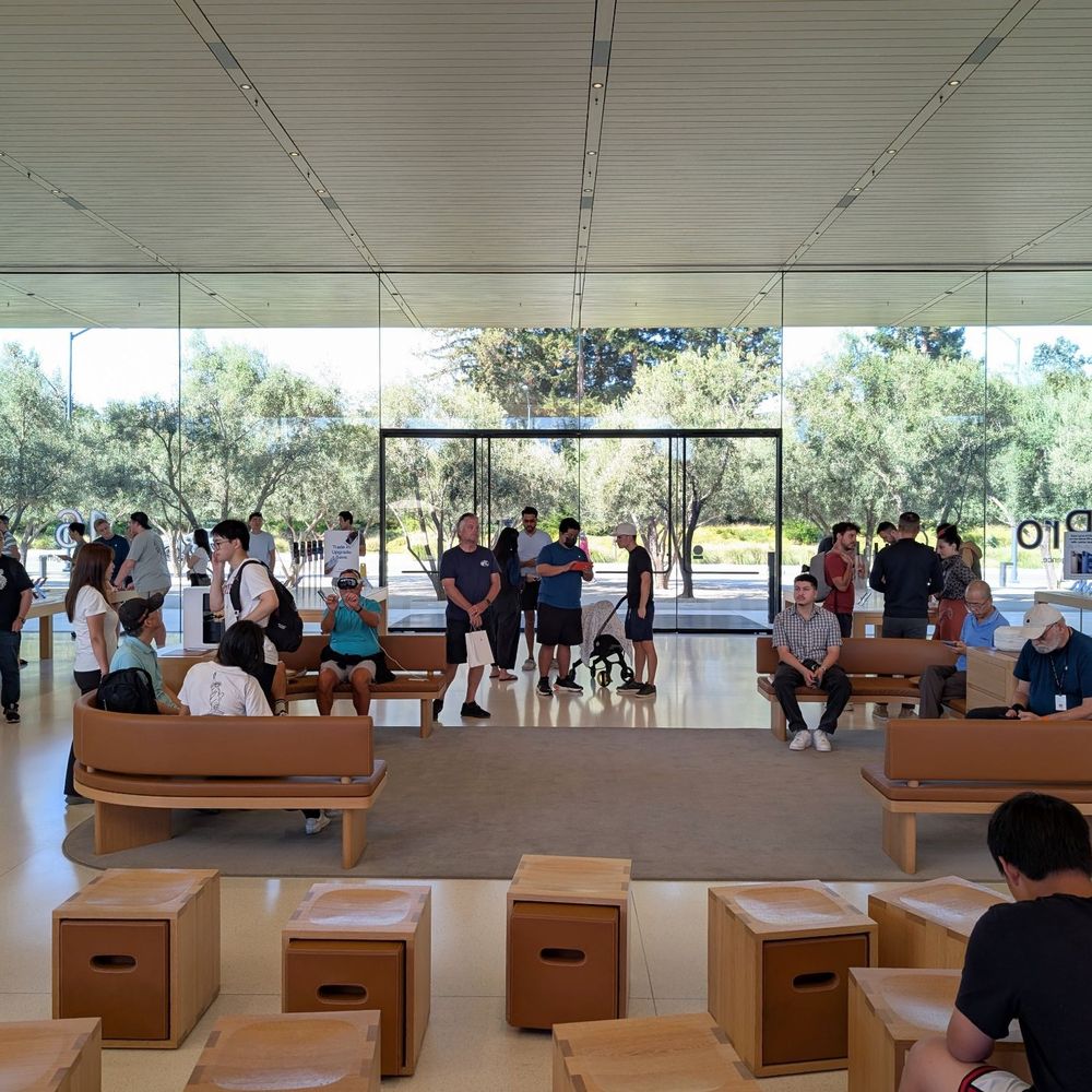 Apple Park Visitor Center - Inside, even with an appointment you have to wait - Computers Near Me - Cupertino, California Apple Park Visitor Center - Inside, even with an appointment you have to wait - Computers Near Me - Cupertino, California