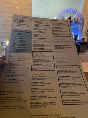 Menu photo 2 Crudo Smithfield Smithfield, RI Menu photo 2 Crudo Smithfield Smithfield, RI