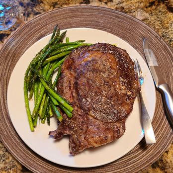 Mountain Man Meat Market - Ribeye steak with asparagus. - Meat Shops Near Me - Broken Bow, Oklahoma Mountain Man Meat Market - Ribeye steak with asparagus. - Meat Shops Near Me - Broken Bow, Oklahoma