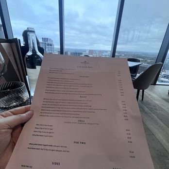 20 Stories - Ala carte menu with View - British Near Me - Spinningfields, XGM