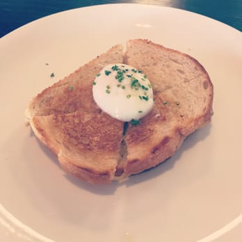 Bidwell Restaurant - Truffle grilled cheese with a poached egg! Delicious but very truffly! - New American Near Me - Washington, DC, District of Columbia