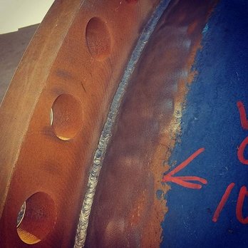 Welding Nevada - This is a large pipe flange welded with 7018 rod, vertical up. - Metal Fabricators Near Me - Las Vegas, Nevada Welding Nevada - This is a large pipe flange welded with 7018 rod, vertical up. - Metal Fabricators Near Me - Las Vegas, Nevada