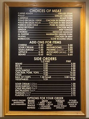 Menu photo 4 La Corneta Taqueria Burlingame, CA