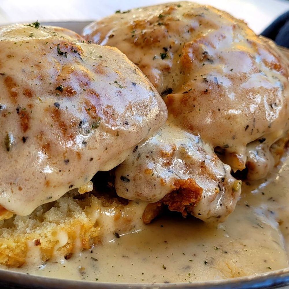Chicken and biscuit