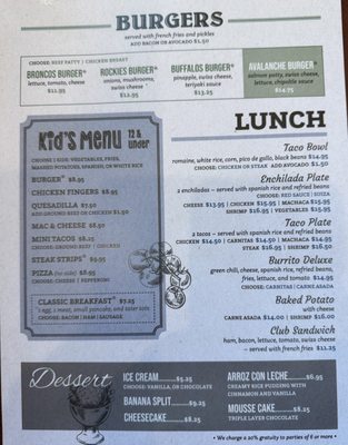 Menu photo 4 Pagosa Peak Pagosa Springs, CO Menu photo 4 Pagosa Peak Pagosa Springs, CO