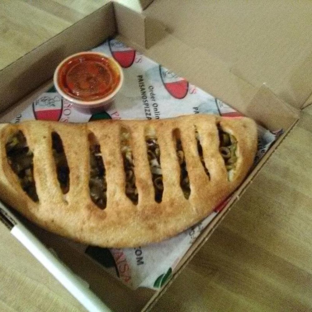 Paisano's Pizza - 1st order with wrong ingredients. It's a stromboli - Pizza Near Me - Fairfax, Virginia