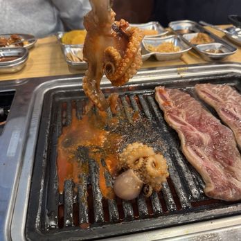 Ooh La La Korean BBQ - Spicy Octopus and la gálibi short ribs - Korean Near Me - San Antonio, Texas Ooh La La Korean BBQ - Spicy Octopus and la gálibi short ribs - Korean Near Me - San Antonio, Texas