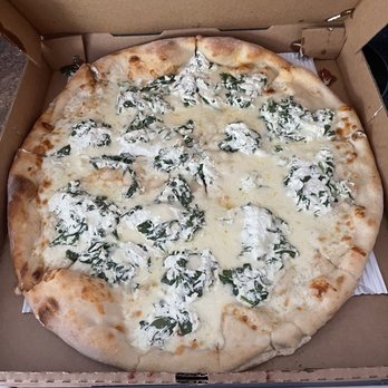 Michelangelo - Spinach pizza. This is one of the specialty pizzas but it just lacked flavor. - Pizza Near Me - Parrish, Florida